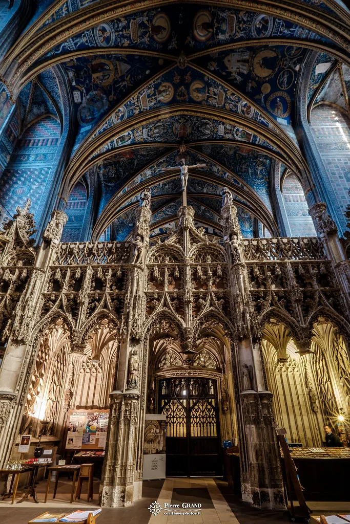 Le jubé sous les voûtes peintes, cathédrale Sainte-Cécile d'Albi