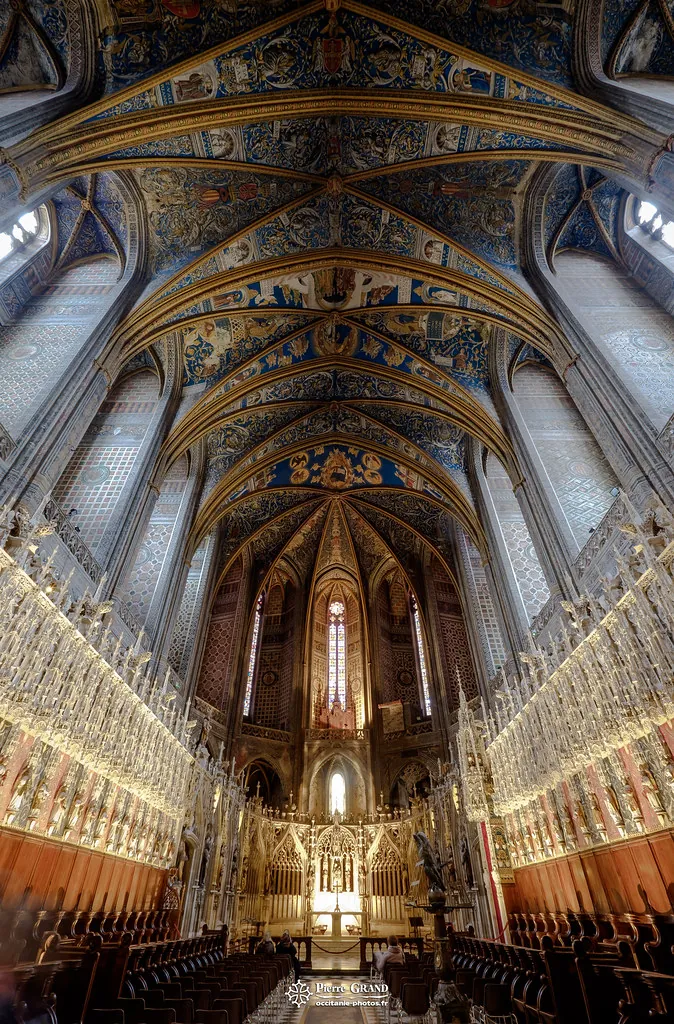 La nef et ses voûtes peintes, cathédrale Sainte-Cécile d'Albi