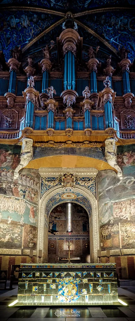 Le grand orgue au-dessus du Jugement dernier, cathédrale Sainte-Cécile d'Albi
