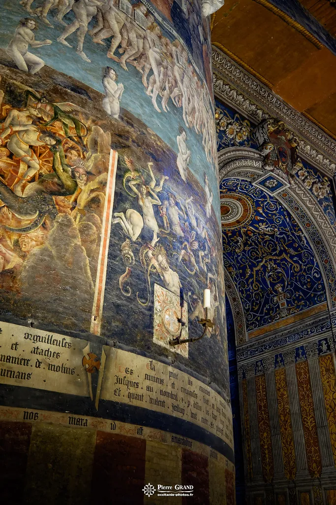 Le Jugement dernier : les damnés et les péchés capitaux, cathédrale Sainte-Cécile d'Albi